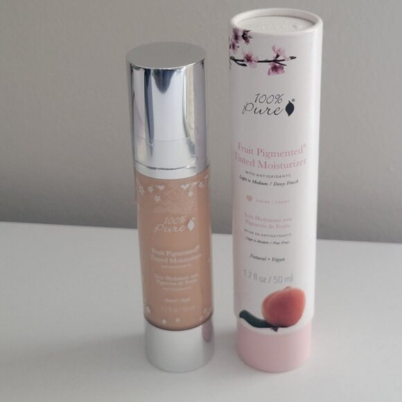 100% Pure Fruit Pigmented Tinted Moisturizer CREME w Antioxidants 1.7oz SEALED - Picture 2 of 5
